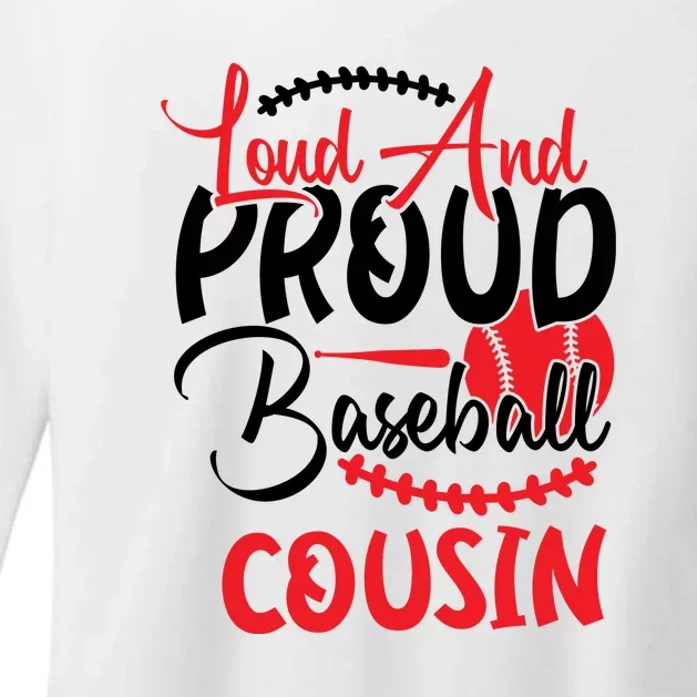 Loud And Proud Baseball Cousin For Family Matching Sport Team Womens CVC Long Sleeve Shirt