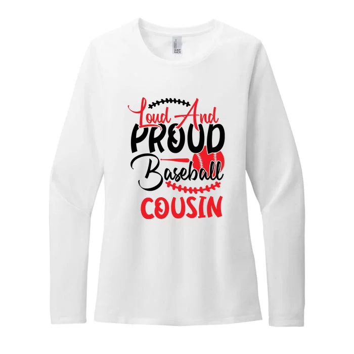 Loud And Proud Baseball Cousin For Family Matching Sport Team Womens CVC Long Sleeve Shirt