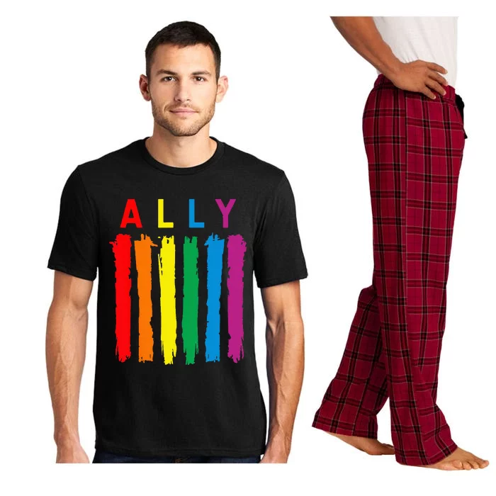 LGBT Ally Pride Rainbow Proud Ally Pajama Set