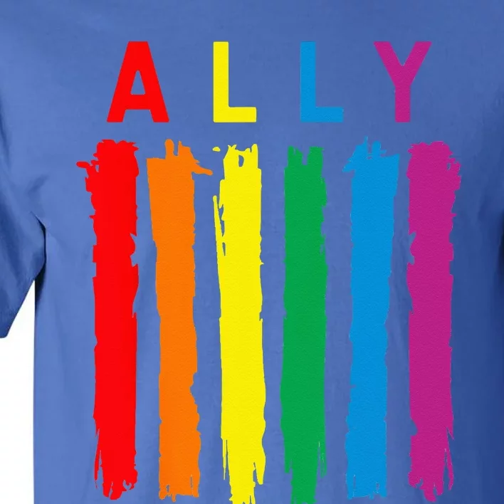 LGBT Ally Pride Rainbow Proud Ally Tall T-Shirt