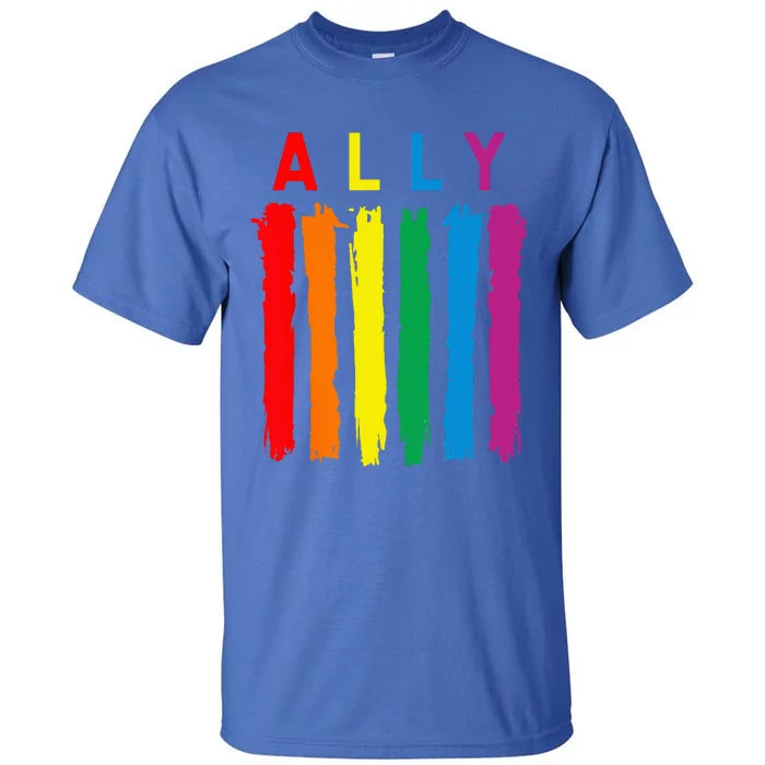 LGBT Ally Pride Rainbow Proud Ally Tall T-Shirt