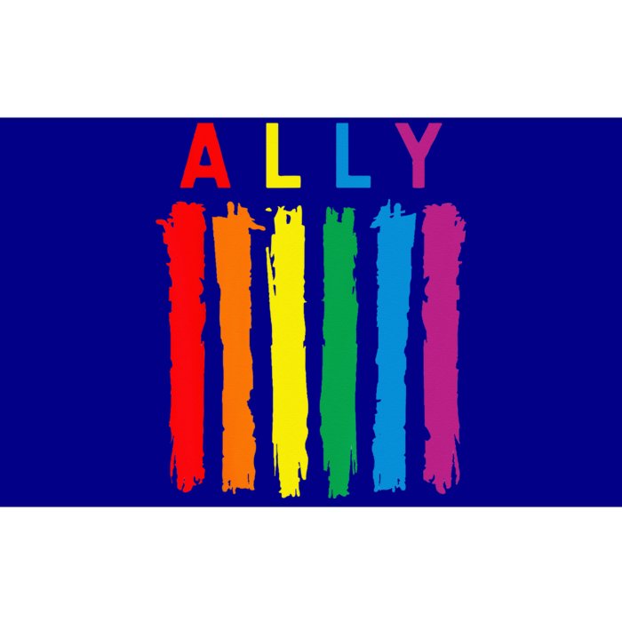 LGBT Ally Pride Rainbow Proud Ally Bumper Sticker