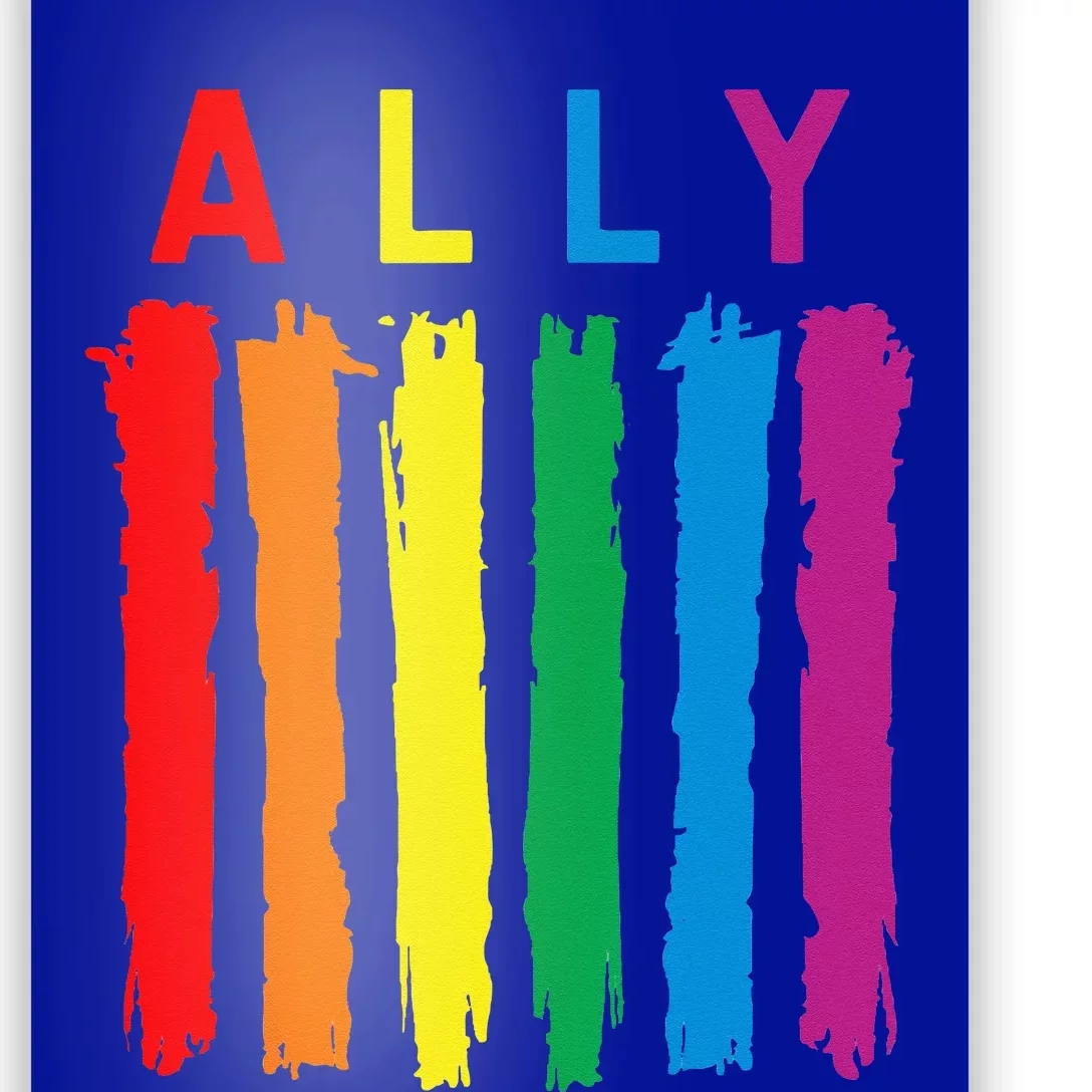 LGBT Ally Pride Rainbow Proud Ally Poster