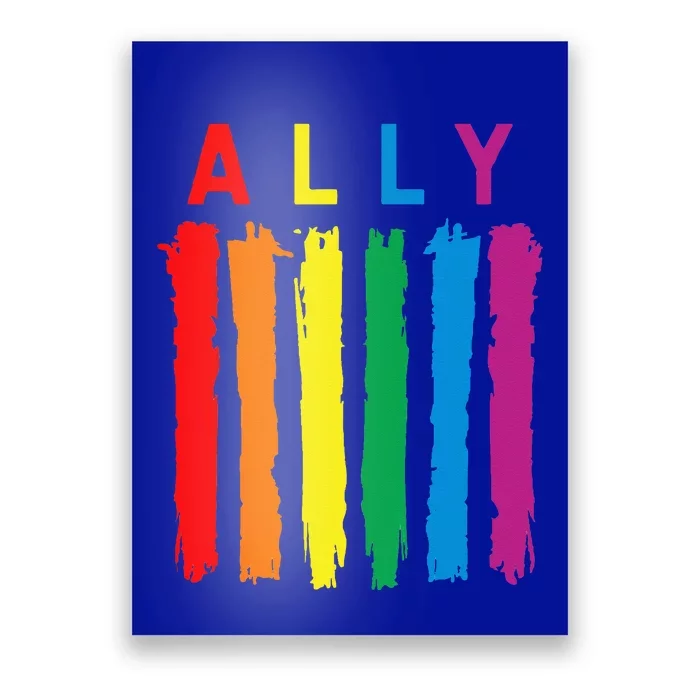 LGBT Ally Pride Rainbow Proud Ally Poster