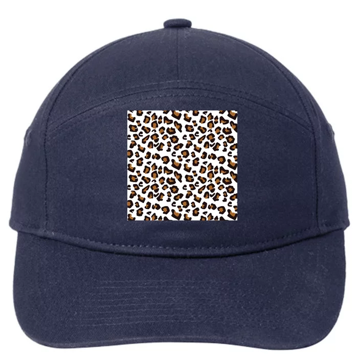 Leopard Animal Pattern 7-Panel Snapback Hat