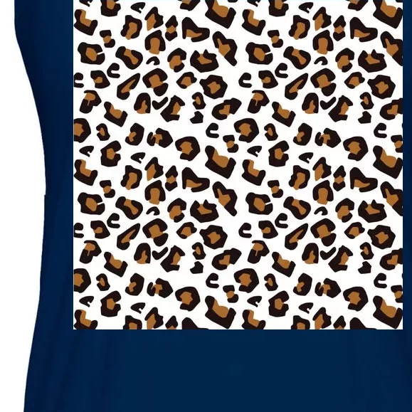 Leopard Animal Pattern Ladies Essential Flowy Tank