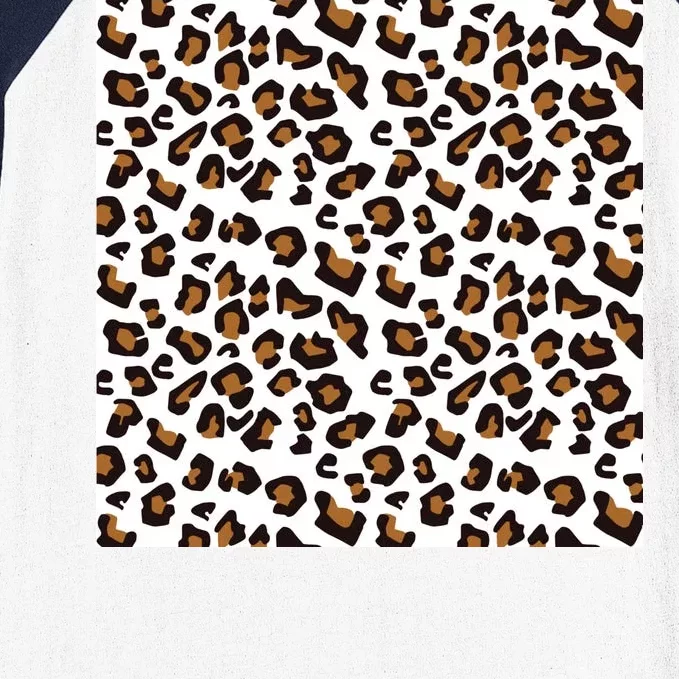 Leopard Animal Pattern Baseball Sleeve Shirt