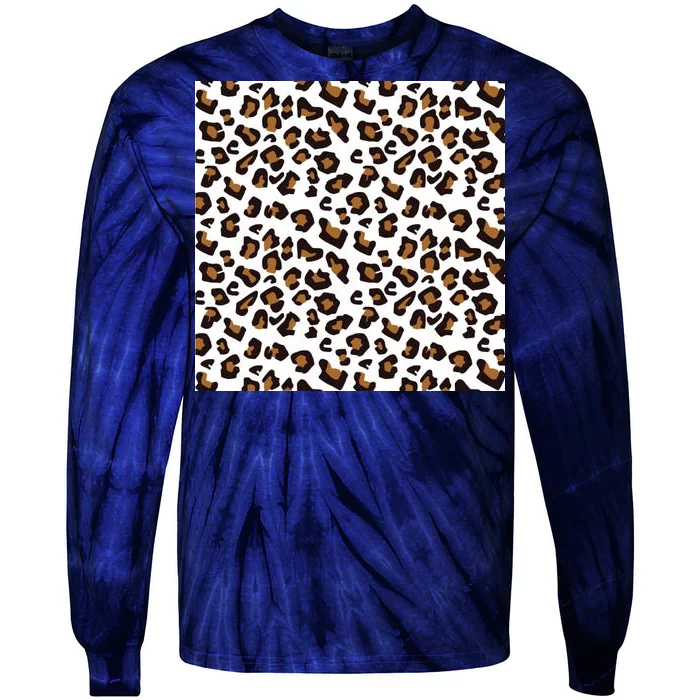 Leopard Animal Pattern Tie-Dye Long Sleeve Shirt