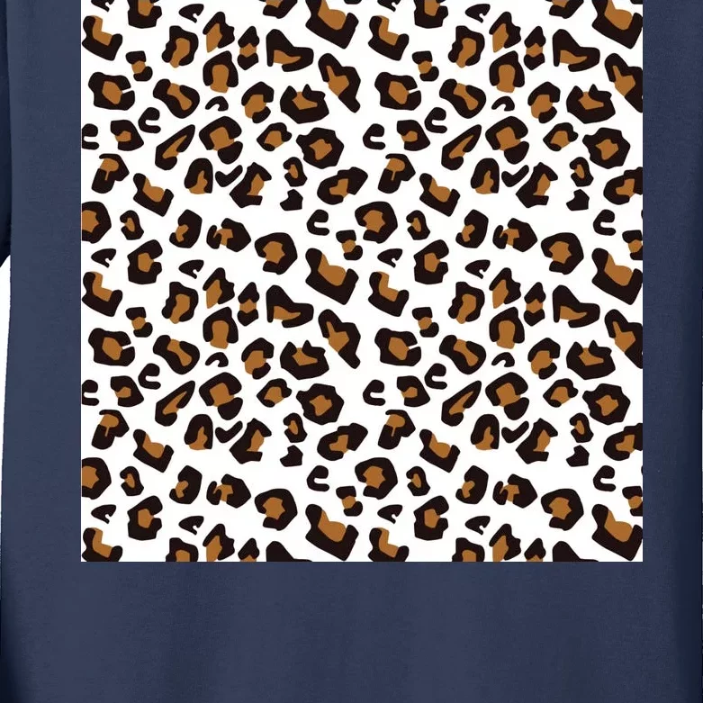 Leopard Animal Pattern Kids Long Sleeve Shirt