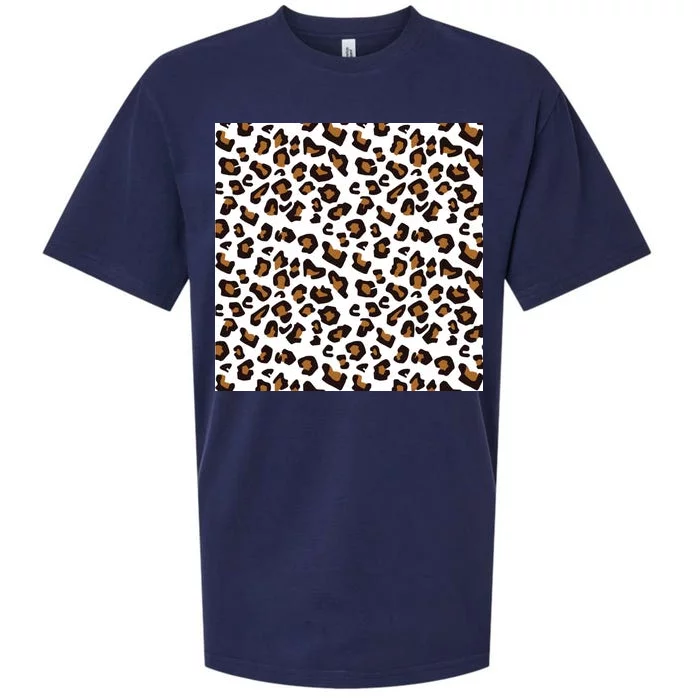 Leopard Animal Pattern Sueded Cloud Jersey T-Shirt