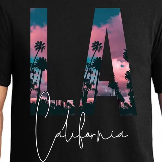 Los Angeles Palm Trees Pajama Set