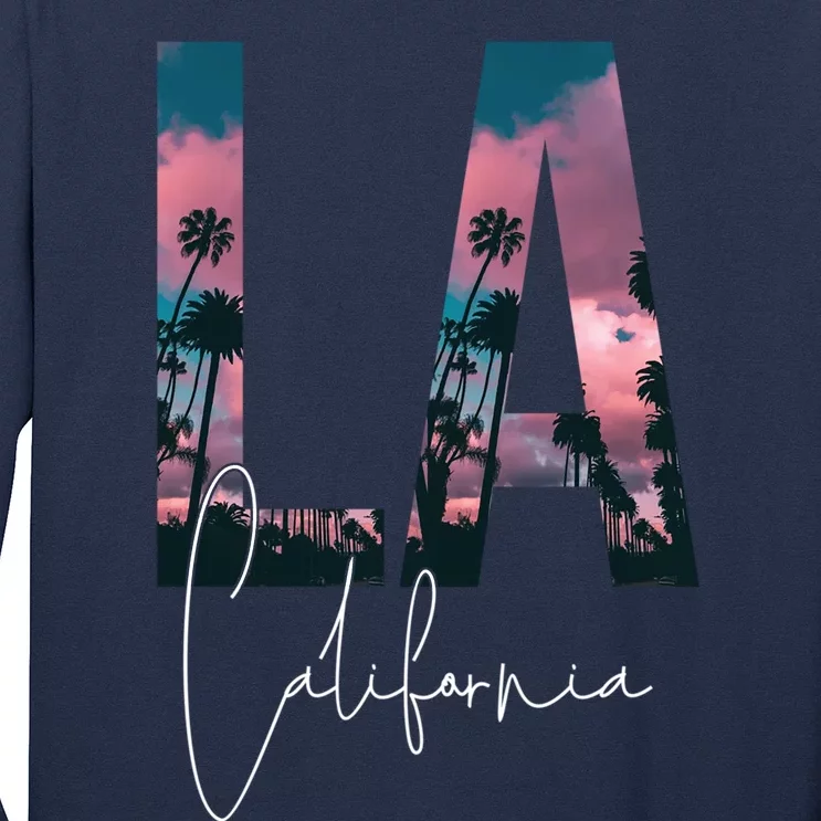 Los Angeles Palm Trees Long Sleeve Shirt