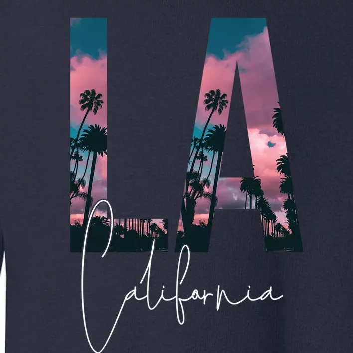 Los Angeles Palm Trees Toddler Sweatshirt