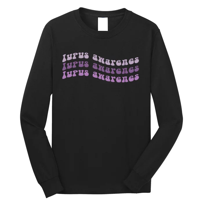 Lupus Awareness Purple Lupus Warrior Long Sleeve Shirt