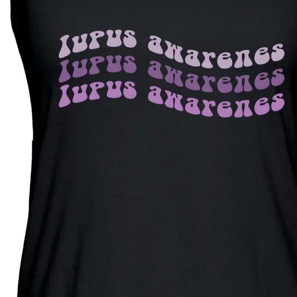 Lupus Awareness Purple Lupus Warrior Ladies Essential Flowy Tank