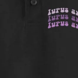 Lupus Awareness Purple Lupus Warrior Dry Zone Grid Performance Polo