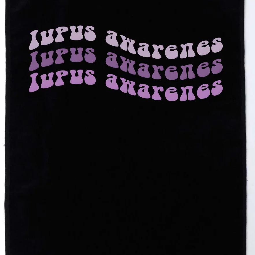 Lupus Awareness Purple Lupus Warrior Platinum Collection Golf Towel