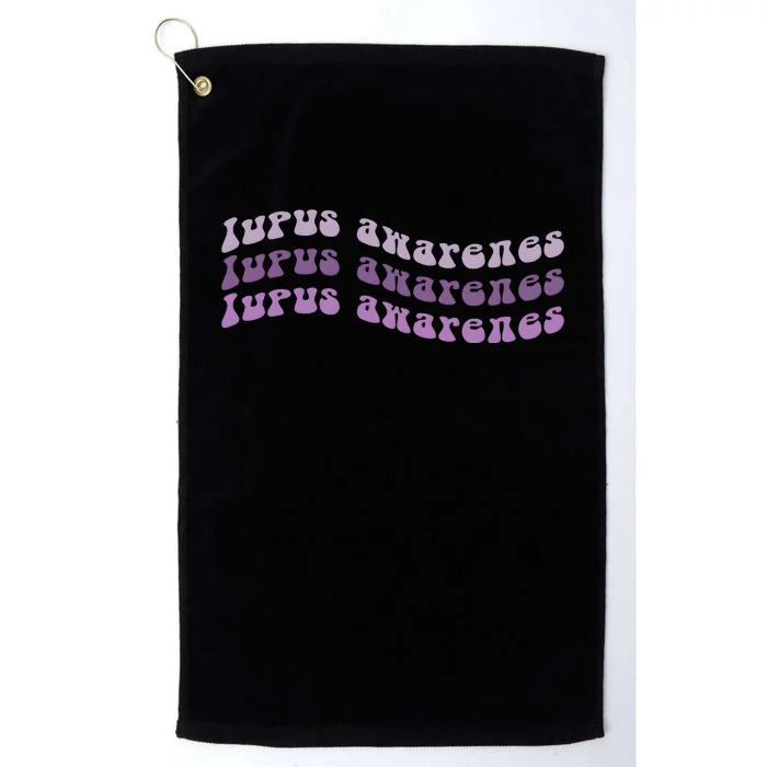 Lupus Awareness Purple Lupus Warrior Platinum Collection Golf Towel