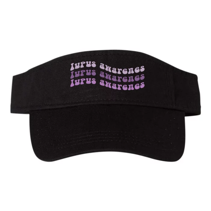 Lupus Awareness Purple Lupus Warrior Valucap Bio-Washed Visor