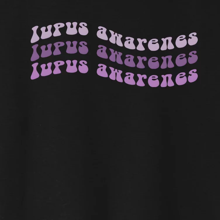 Lupus Awareness Purple Lupus Warrior Women's Crop Top Tee