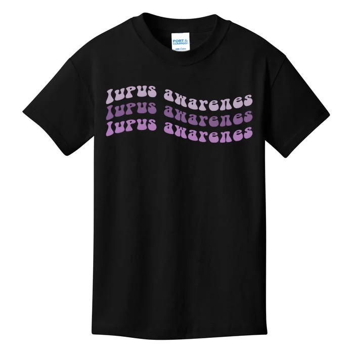 Lupus Awareness Purple Lupus Warrior Kids T-Shirt