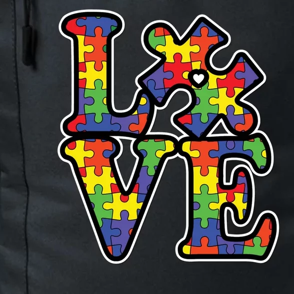 Love Autism Puzzle Piece Daily Commute Backpack