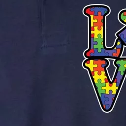 Love Autism Puzzle Piece Softstyle Adult Sport Polo