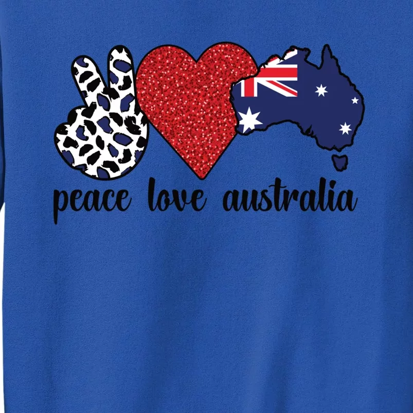 Love Australia Proud Australian Flag Australian Roots Gift Tall Sweatshirt