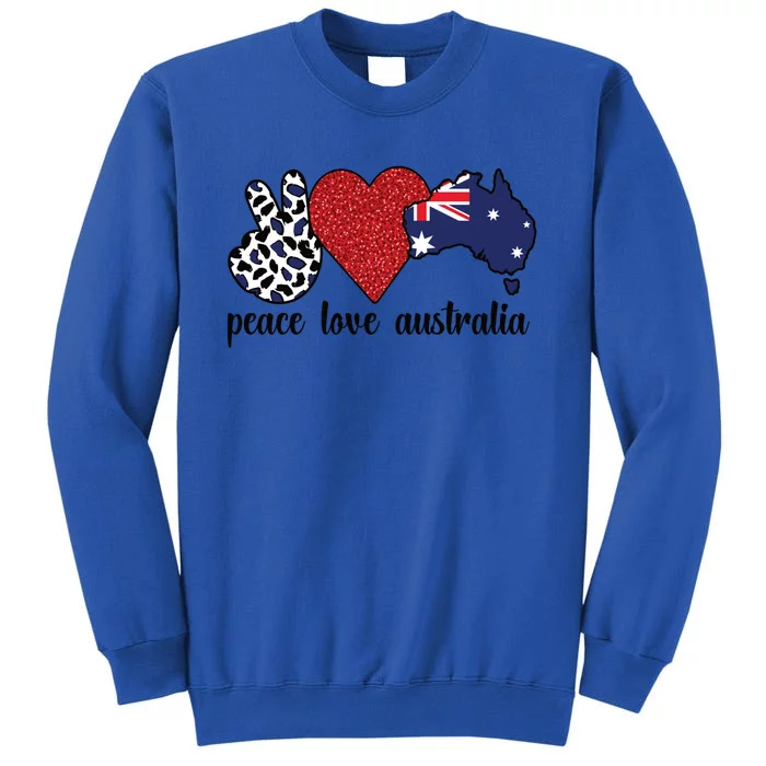 Love Australia Proud Australian Flag Australian Roots Gift Tall Sweatshirt