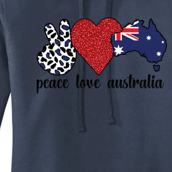 Love Australia Proud Australian Flag Australian Roots Gift Women's Pullover Hoodie