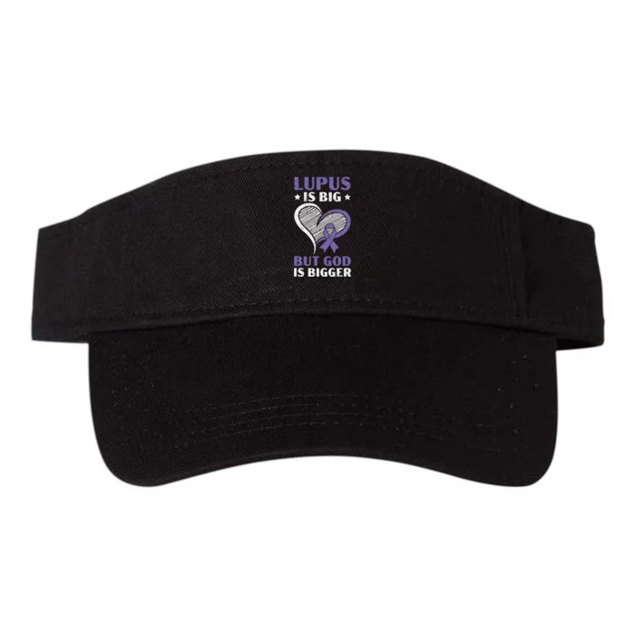 Lupus Awareness Purple Ribbon SLE Autoimmune Disease Valucap Bio-Washed Visor