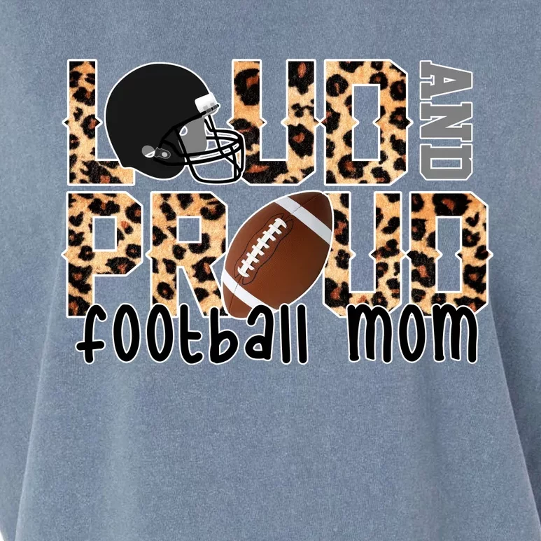 Loud And Proud Football Mom Garment-Dyed Women's Muscle Tee