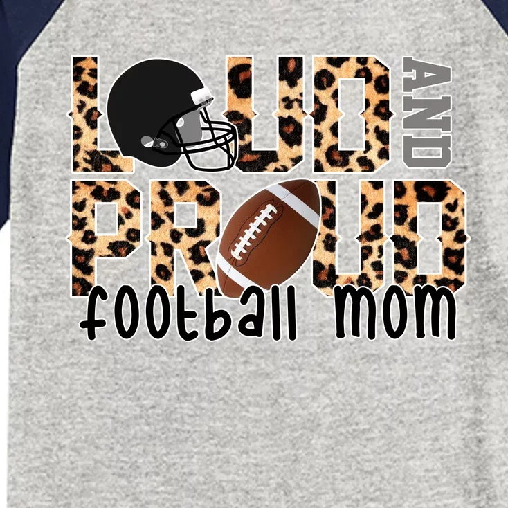 Loud And Proud Football Mom Kids Colorblock Raglan Jersey