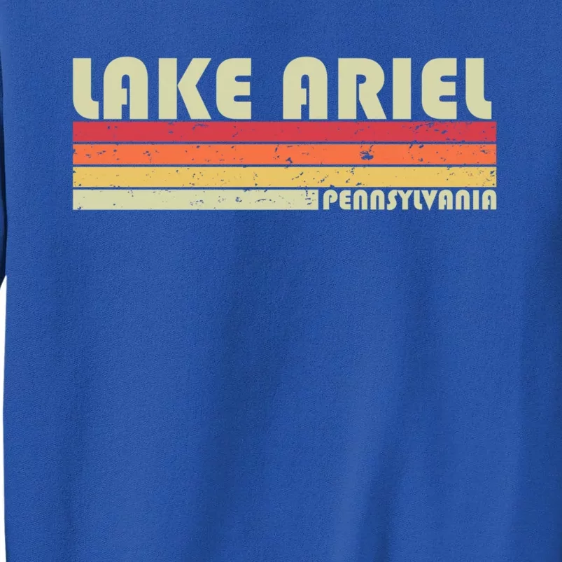 Lake Ariel Pennsylvania Funny Fishing Camping Summer Gift Tall Sweatshirt