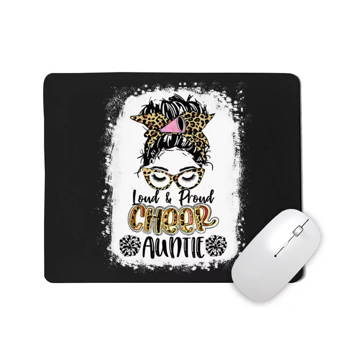 Loud And Proud Cheer Auntie Leopard Bleached Mother's Day Mousepad