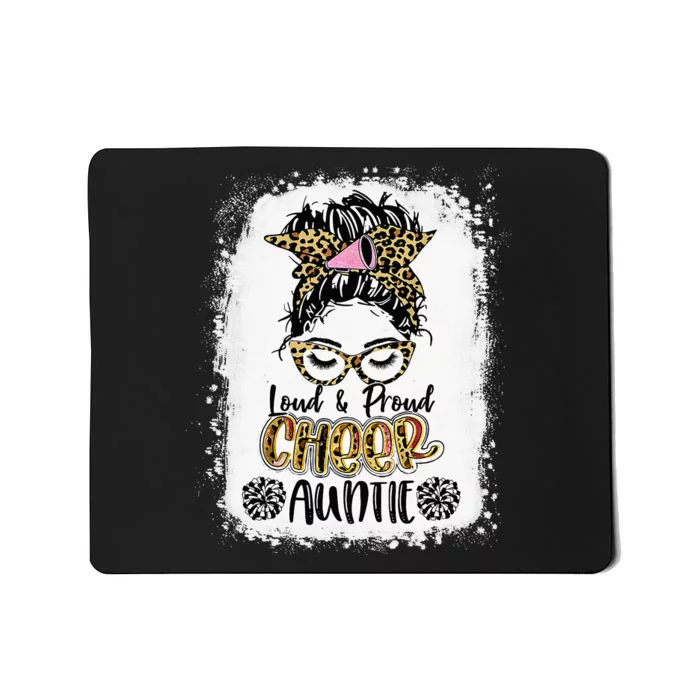 Loud And Proud Cheer Auntie Leopard Bleached Mother's Day Mousepad