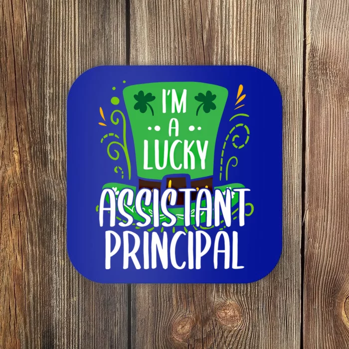 Lucky Assistant Principal St Paddys Day Assistant Principals Gift Coaster