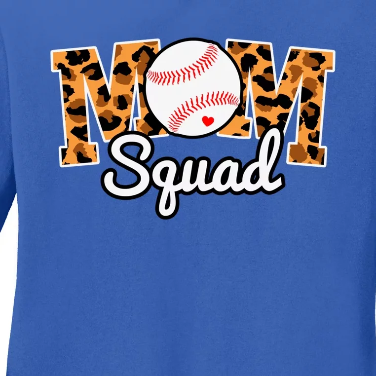 Loud And Proud Baseball Mom Squad Softball Mother Funny Gift Ladies Long Sleeve Shirt