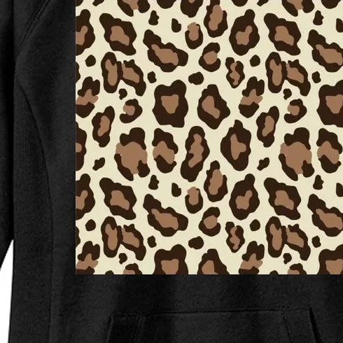 Leopard Animal Print Pattern Women's Fleece Hoodie