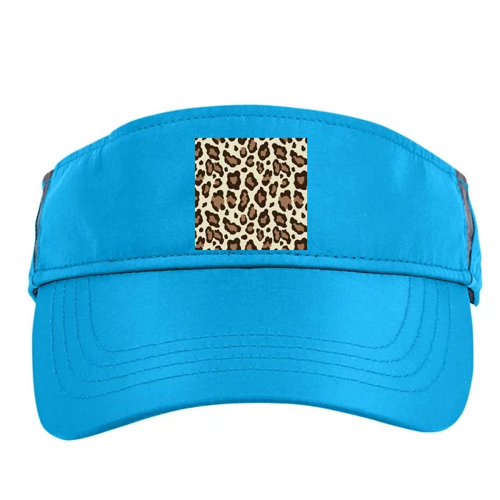 Leopard Animal Print Pattern Adult Drive Performance Visor