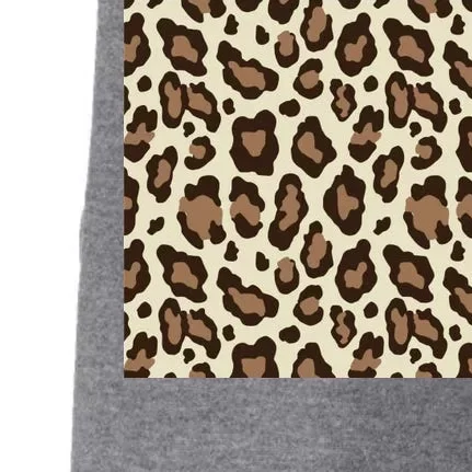 Leopard Animal Print Pattern Doggie 3-End Fleece Hoodie