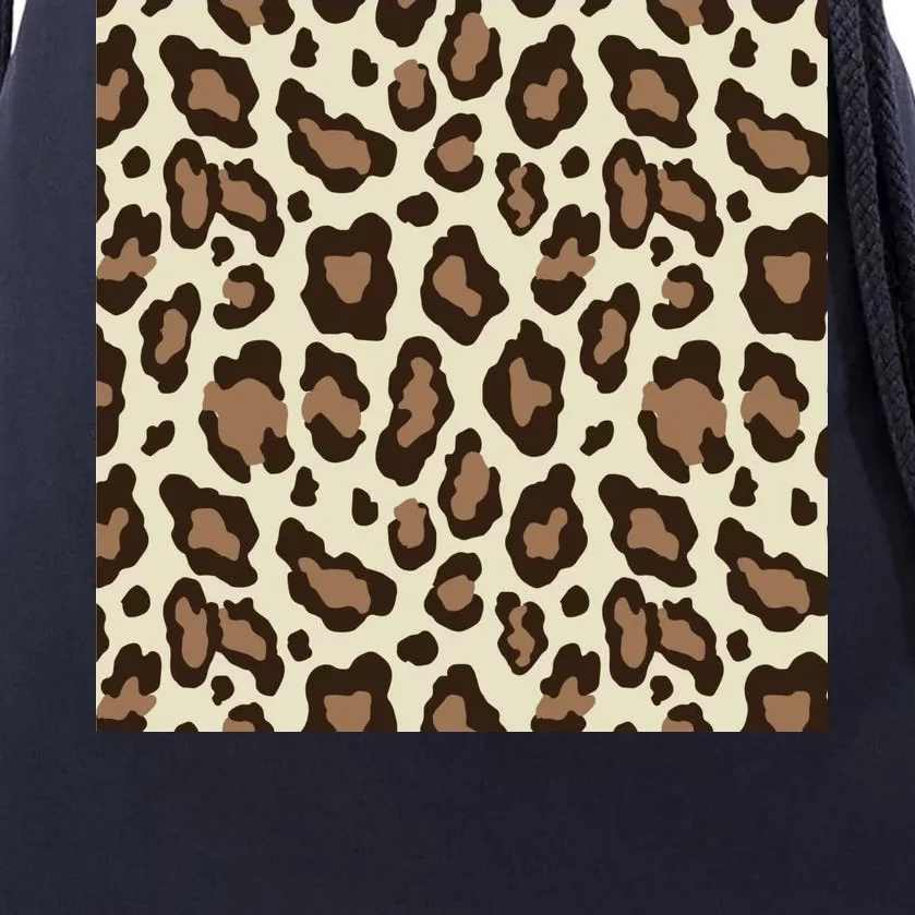 Leopard Animal Print Pattern Drawstring Bag