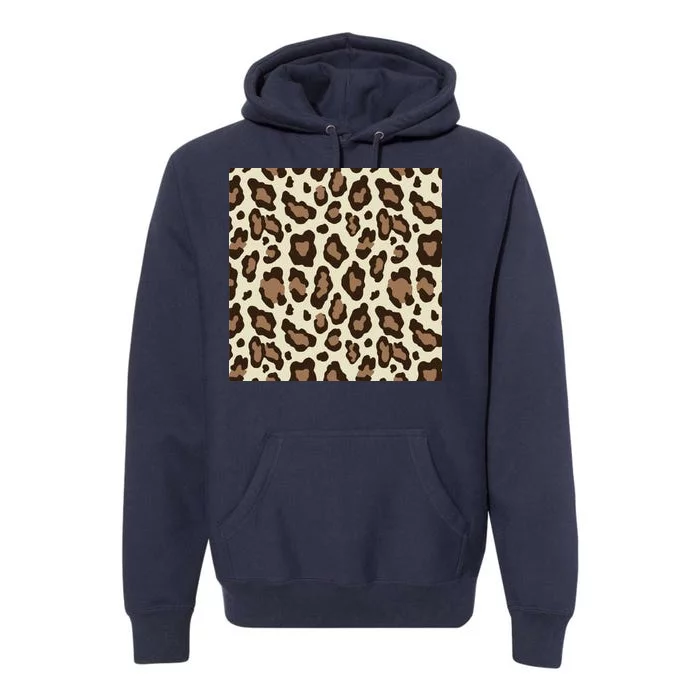 Leopard Animal Print Pattern Premium Hoodie