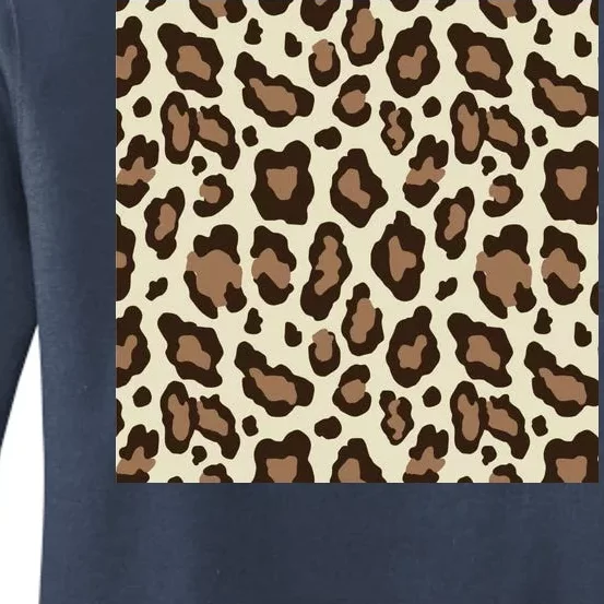 Leopard Animal Print Pattern Women's Pullover Hoodie