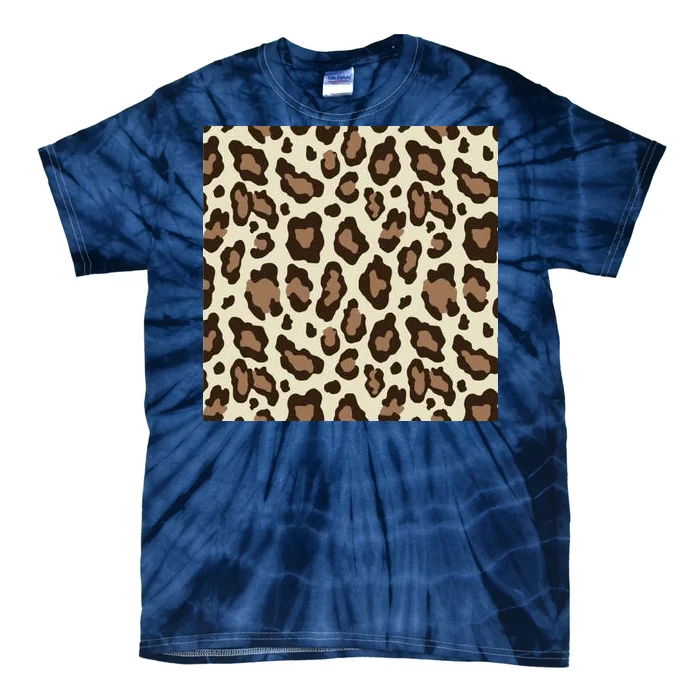 Leopard Animal Print Pattern Tie-Dye T-Shirt