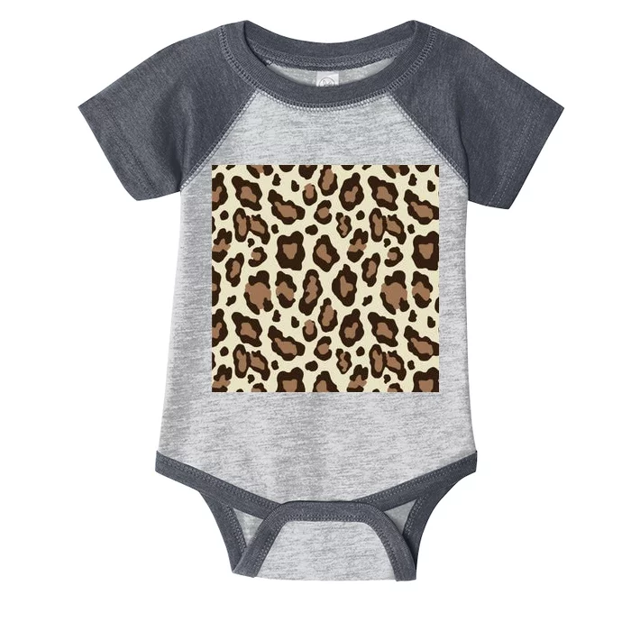 Leopard Animal Print Pattern Infant Baby Jersey Bodysuit