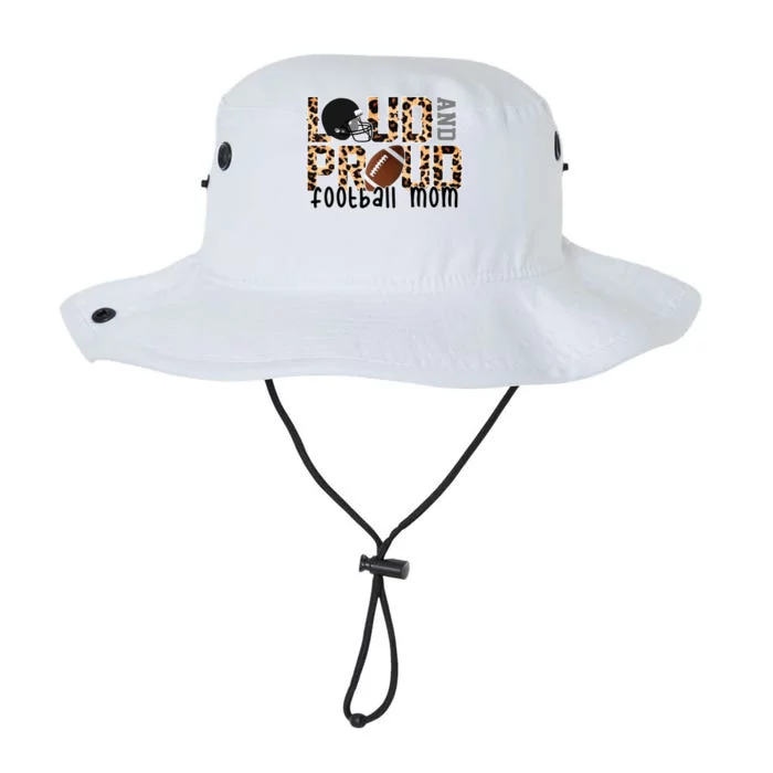 Loud And Proud Football Mom Leopard Design Legacy Cool Fit Booney Bucket Hat