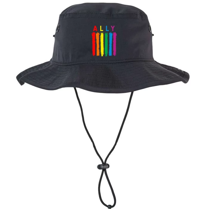 Lgbt Ally Pride Rainbow Proud Ally Legacy Cool Fit Booney Bucket Hat