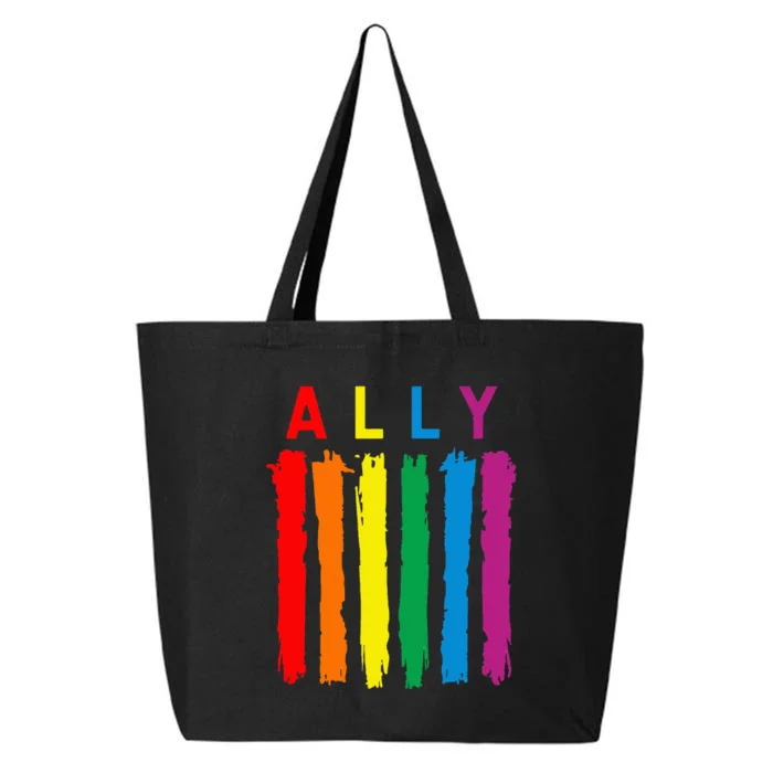 Lgbt Ally Pride Rainbow Proud Ally 25L Jumbo Tote