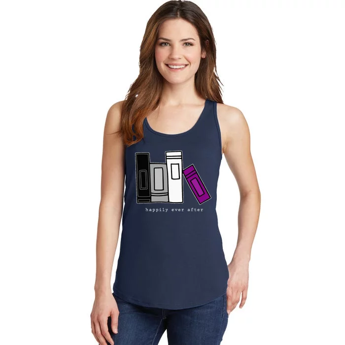 LGBTQ Asexual Pride Books LGBTQIA Pride Month Asexual Ladies Essential Tank